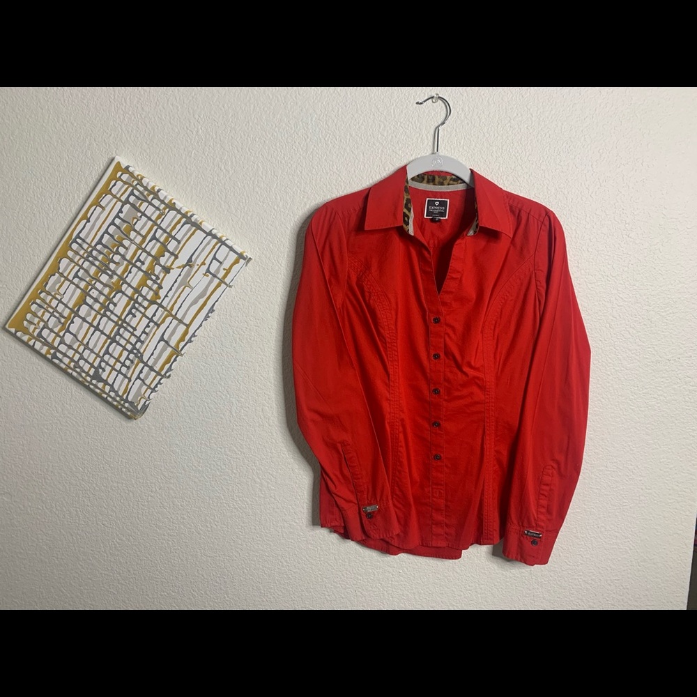 Express business casual Portofino Skinny fit shirt